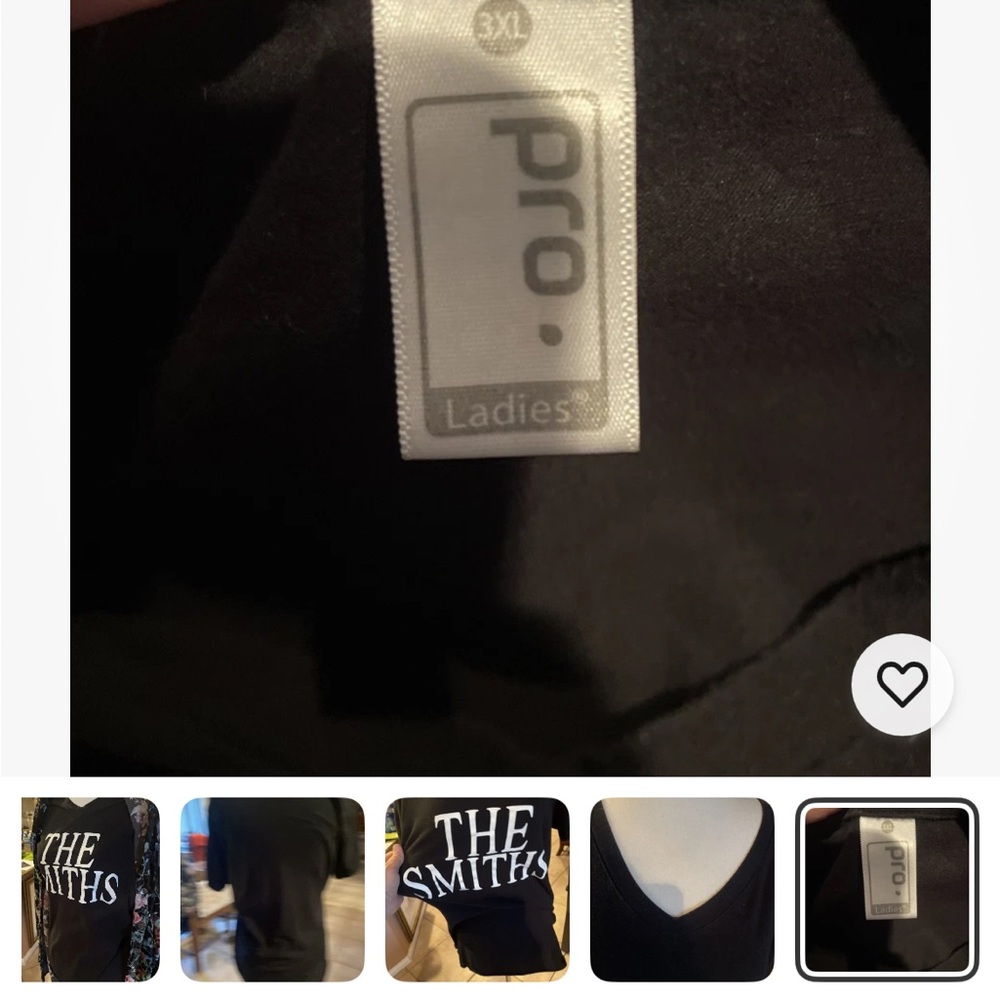 Black Graphic T-Shirt with White Print - Picture 5 of 5